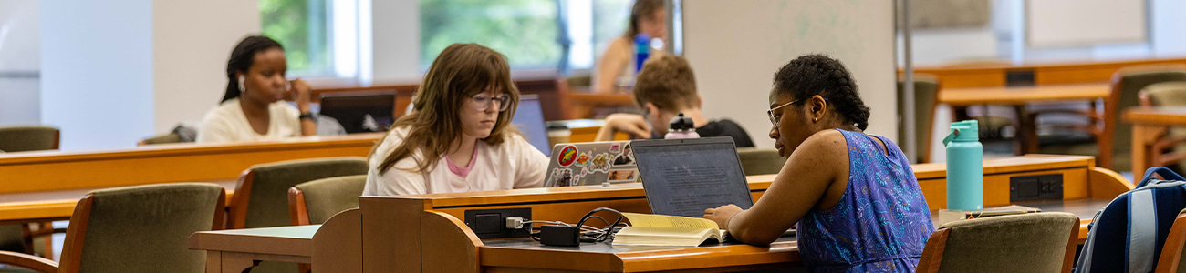 Students studying in Read & Relax