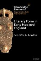 Literary Form in Early Medieval England