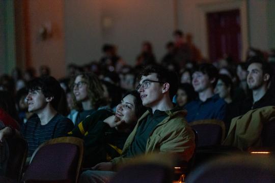 Students at 24 Speed Film Screening