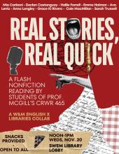 Real Stories Real Quick Flyer