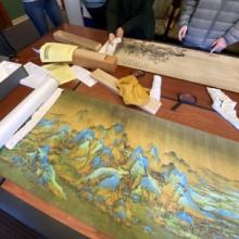 Reproduction of Asian scroll art