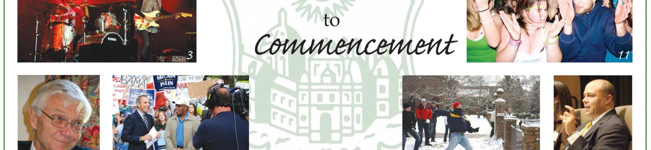 Photo collage from convocation to commencement