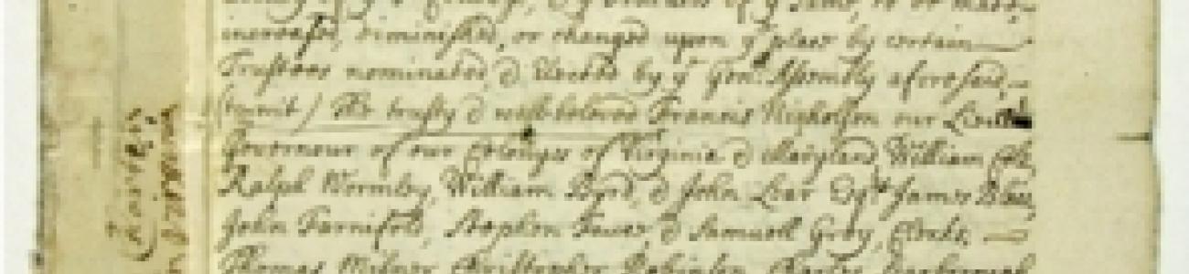 The William and Mary charter