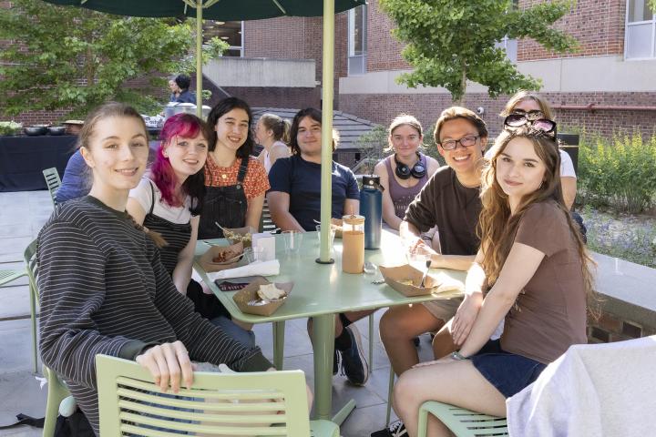 Cataloging students at end of year party