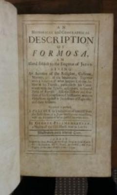 Page of a travel book with a fictional description of Formosa