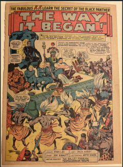 "The Way it Began," 1966, by Jack Kirby and Stan Lee. MS 00317, Richard Wright collection, Box 50, Folder 868.