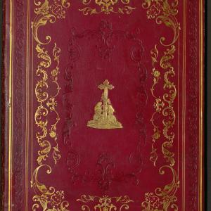 Canon of the Mass cover in red with gold embellishments