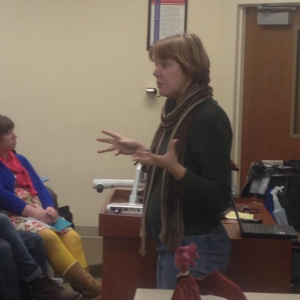 Candice Benjes-Small teaches a class