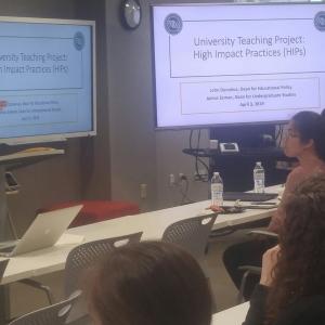 University Teaching Project workshop in Swem Library