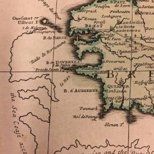 Map of western France