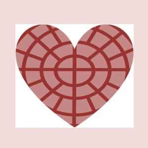 Heart shape with the Swem window inside