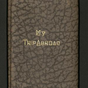 Diary cover titled "My Trip Abroad"