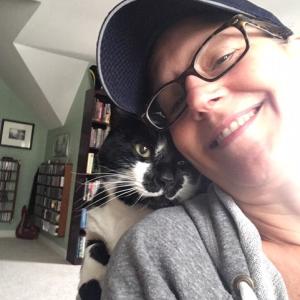 Gina Woodward and her cat