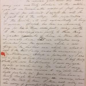 Handwritten letter from Ann Galt to William Galt