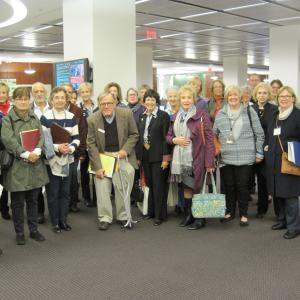Muscarelle docents visit Swem Library