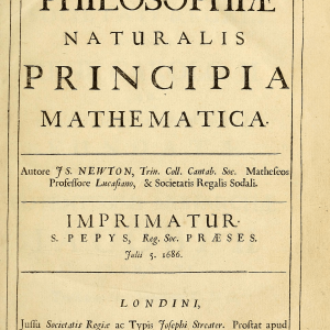 Title page of Isaac Newton's Principia