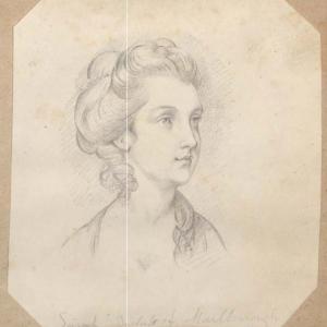 Pencil sketch of Sarah Marlborough