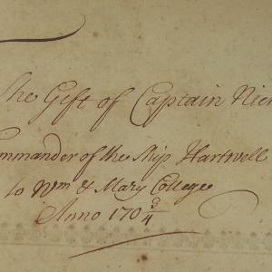 Inscription on Paolo Sarpi’s History of the Council of Trent