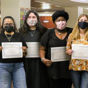 Winners of the library scholarship