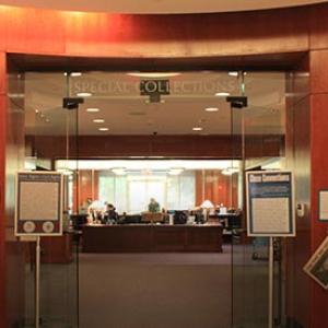 Entrance to Special Collections