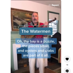 Screenshot of the watermen tiktok