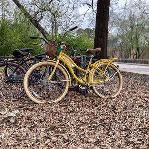 Yellow bicycle