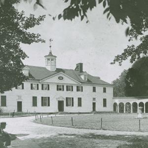 Mount Vernon west front of mansion