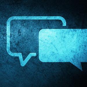 Icon of two chat bubbles