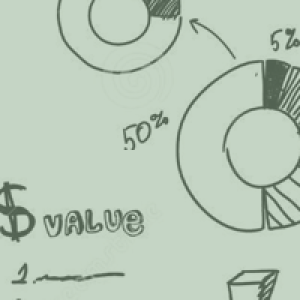 Hand-drawn pie charts