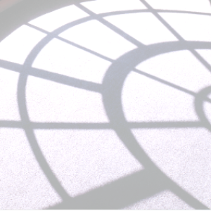 Shadow cast by Swem's round window