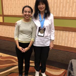 Yitazba and Sacheen Littlefeather, an Apache activist.