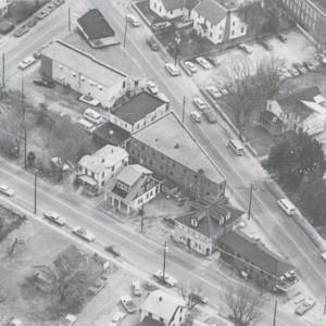 A view of the historic triangle block from above